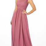 Mori Lee Madeline Rose Gardner One Shoulder Bridesmaid Formal Gown Size 2 Photo 1