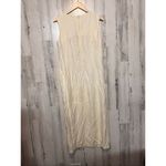 Perceptions  by Irene B. Sleeveless Cream Maxi Dress Women’s Size 8 Photo 2