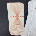 Lady Gay Vintage White Nylon Gloves w/ Pearl Buttons Elegant Formal Wear [6 1/2] Photo 1