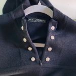 St. John Evening Basics Black Knit Dress Size M /8 with Silvertone Buttons Photo 3