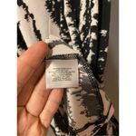 Apostrophe  Black And White Halter Neck Tie Neck Backless Dress Size Medium Photo 2