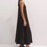 Me + Em Brown Flared Slub Jersey Maxi Dress Size: 10 Photo 3
