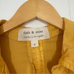 Cloth & Stone  Yellow Button Down Long Sleeve Shirt Photo 6