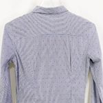 ZARA  Blue and White Button-Down Shirt Photo 11