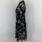 See By Chloe See By Chloé Lace Slip Midi Dress Semi-Sheer Long Sleeve Floral Pattern AOP sz L Photo 6
