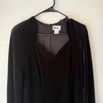 JBS Ltd Vintage 90s Grunge Goth Whimsigoth Black Velvet Long Sl Midi Dress 12 Photo 1