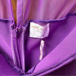 NEW Miss Circle Barrett Mesh Long Sleeve Bandage Midi Dress Purple Medium M NWT Photo 7