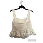 Urban Outfitters cream ruffle crop top size S Photo 1