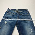 True Religion Becky Womens Size 27 Blue Denim Jean Distressed Low Rise *FLAWED Photo 8