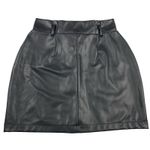 Ci Sono  Size Medium Black Faux Leather Vegan Mini Skirt Party Going Out Club‎ Photo 1