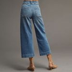 Anthropologie  Pilcro‎ The Skipper Wide Leg Cropped Sailor Jeans 25 Tall 25T 25L Photo 2