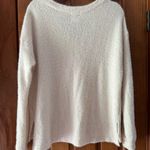 Blu Pepper  Cozy Life Sweater Women’s Medium Cream Ivory Pullover Cozy Warm Vneck Photo 3