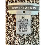 Investments  zipfront knit collared vest womens plus size 1x Photo 6