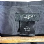 Ann Taylor  Herringbone Single-Breasted Blazer Womens 16 Gray Corpcore Minimalist Photo 5