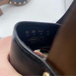 Franco Sarto Black 1" Platform Capri Slip On Leather Studded Wood Clogs size 6 Photo 5