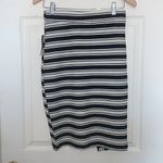 Olivia Blu  Striped Tulip Skirt Black White Size S Photo 1