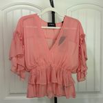 The Kooples  Ruffled Short Sleeve Blouse  *NWT* Photo 0