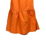Cider NEW Boho Ruffled Sleeveless Tie Back Midi V Neck Tiered Dress M Orange #3116 Photo 9