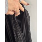 Banana Republic  Black Pleated Midi Dress Cap Sleeve Smocked Waist Photo 2