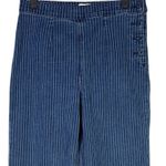 J.Crew  Slim Wide Leg Cropped Sailor Nautical Stripe Denim Jean 26 Blue White Photo 1
