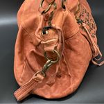 MONI MONI Cinzia Moniaci Brown Italian Leather Studded Splendor Tote Satchel Bag Photo 1