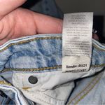 PacSun Stretch 90s Boyfriend High Rise Light Blue Denim Wash Raw Hem Jeans 25 Photo 2