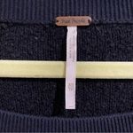 Free People  Black Found My Friend Long Puff Sleeve Pullover Sz XS Photo 4