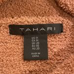 Tahari Sherpa Fuzzy Brown Copper Button Shacket Size 1X Photo 3