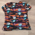 Disney  Nightmare Before Christmas Scrub Top Size Medium Photo 4