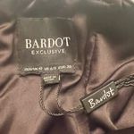 Bardot  Germaine Black &‎ White Lace V-Neck Fitted Waist Midi Dress Size 6 Photo 13