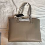 Nine West Harmon Pumice NWT Tan Khaki Tote Bag Polyester Faux Leather Photo 3