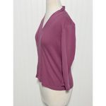 Hasting & Smith Women's V Neck 3/4 Sleeve Pullover Top Pink Purple Mauve Medium Photo 6