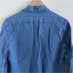 Tommy Bahama 100% Linen Blue Collar Front Button Top Shirt Small Photo 5
