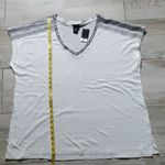 Torrid NWT Embroidered V-Neck Dolman Sleeve Short Sleeve Top Photo 6