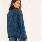 We The Free Free People Sunny Days Turtleneck Sweater Blue Overboard Combo XS Retail $98 Photo 2
