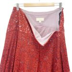 Anthropologie Moulinette Soeurs Nolana Dark Orange Venice Lace Midi Skirt Size 6 Photo 6
