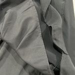 J. Crew Size S Silk Shirt Dress Sleeveless in Black Button Front Pockets B2371 Photo 5