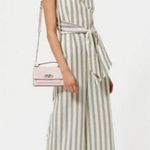 Rebecca Minkoff Marley Striped Grey Jumpsuit 8 NEW Photo 2