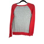 Sparrow Anthropologie Knit Baseball Sweater Grey Pink Size Medium ASOTV Gray Photo 3