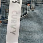 Tinseltown NWT Distressed Light Blue Mom Relaxed High Rise Shorts, size 0 Photo 4