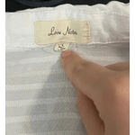Love Note Love Notes SZ Large White Lightweight Shirt Crop Top‎ V-Neck Collared Photo 2