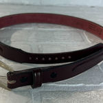 Justin Boots  Leather Belt Womens 30 Brown Silver Concho‎ Button Buckle Top Grain Photo 0