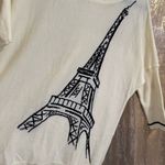 Catherine Malandrino  for Design Nation Eiffel Tower Ivory Scoop Neck Sweater Lar Photo 2