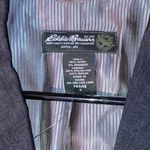 Eddie Bauer One Button Charcoal Grey Shoulder Padded Women Blazer Size 4 Petite Photo 1