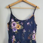 Target Spaghetti Strap Lightweight Floral Pleated Maxi Dress Size M Photo 2