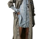 Free People 🆕 | ANNA LOU DENIM DUSTER MAXI LONGLINE JEAN JACKET | SIZE: M Photo 0
