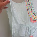Primark Women’s Pale Green Embroidered Swim and Beach Coverup Sz M Photo 3