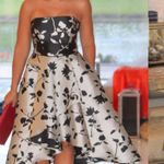 Anthropologie $670 EUC  x Shoshanna Color-Blocked Strapless Floral Ball Gown 0 Photo 1