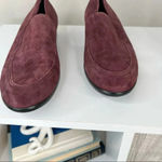 Munro Wine Colored Harrison Suede Loafer Size 9 Runs Small Photo 3
