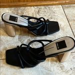 Dolce Vita Strappy Square Toe Heels w/ Faux Wooden Block Heel Photo 8